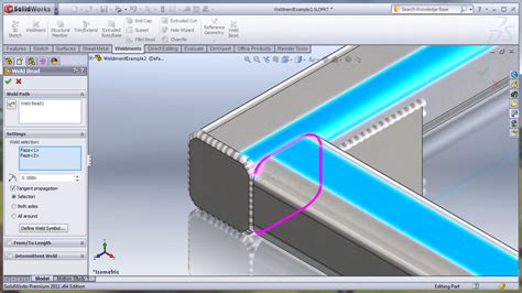 solid weld bead sheet metal|solidworks weld bead template.